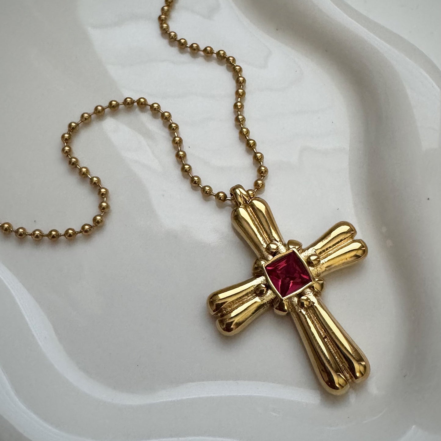 pink cross