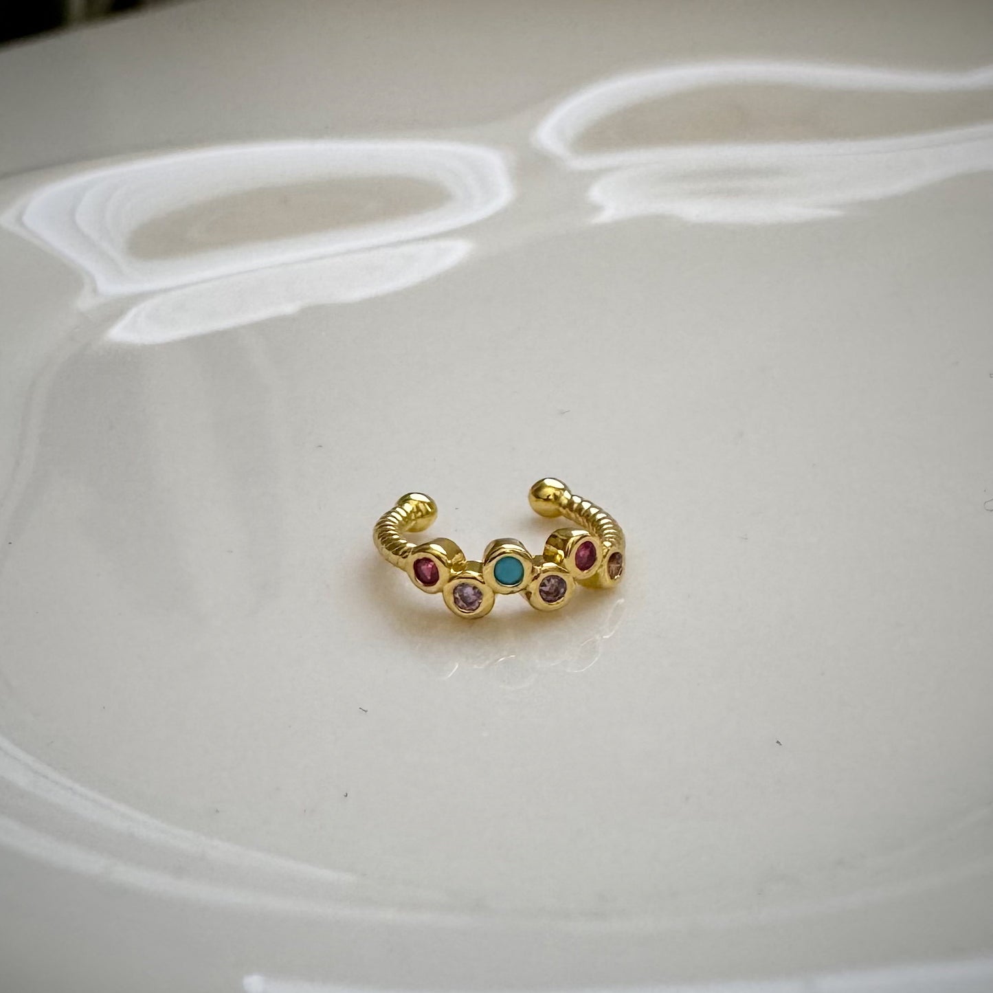colorful dainty earcuff