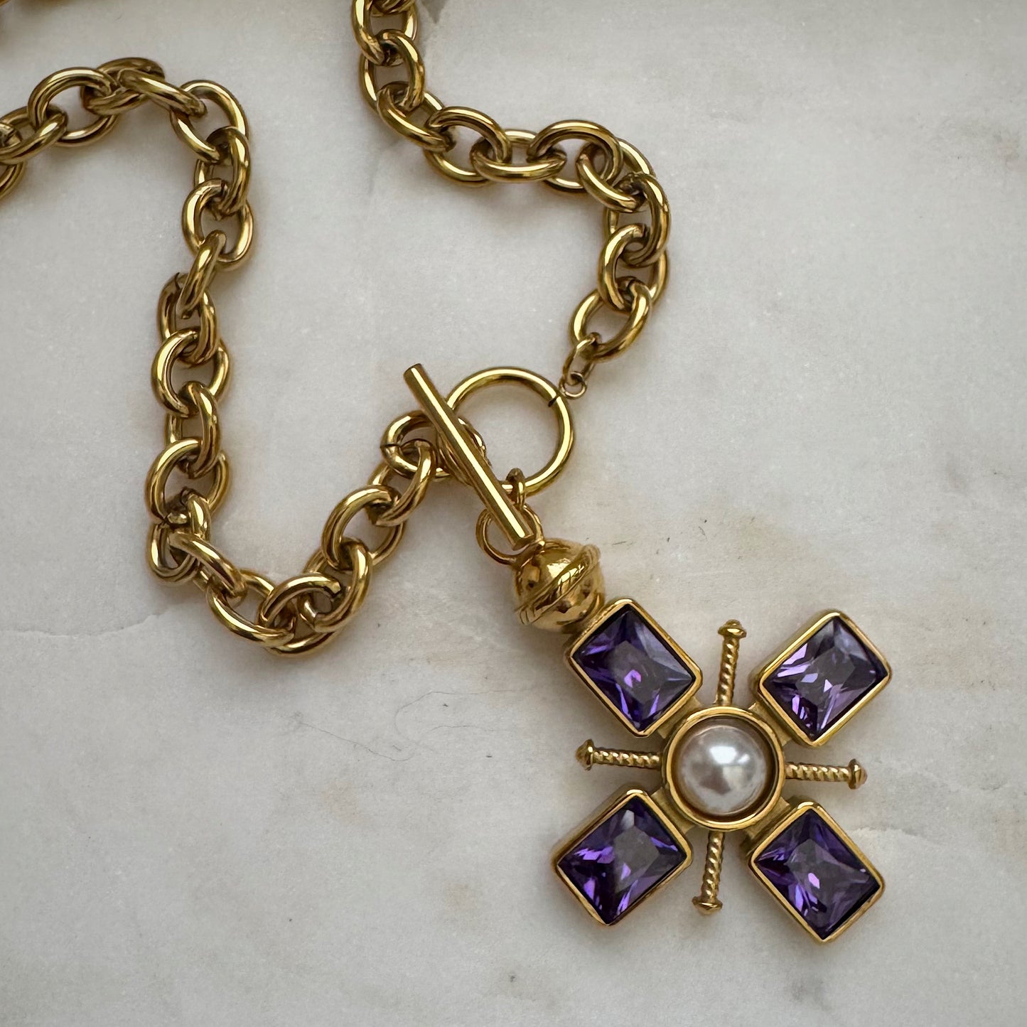 purple cross