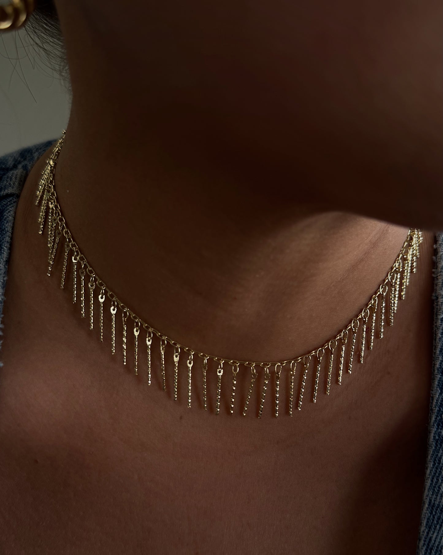 fringes choker