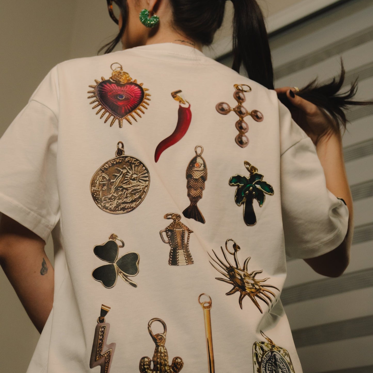 Los Charms Oversized Tee