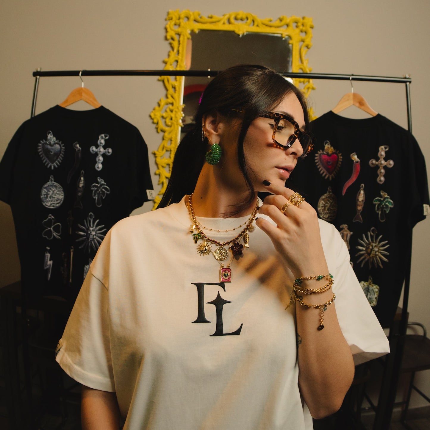 Los Charms Oversized Tee