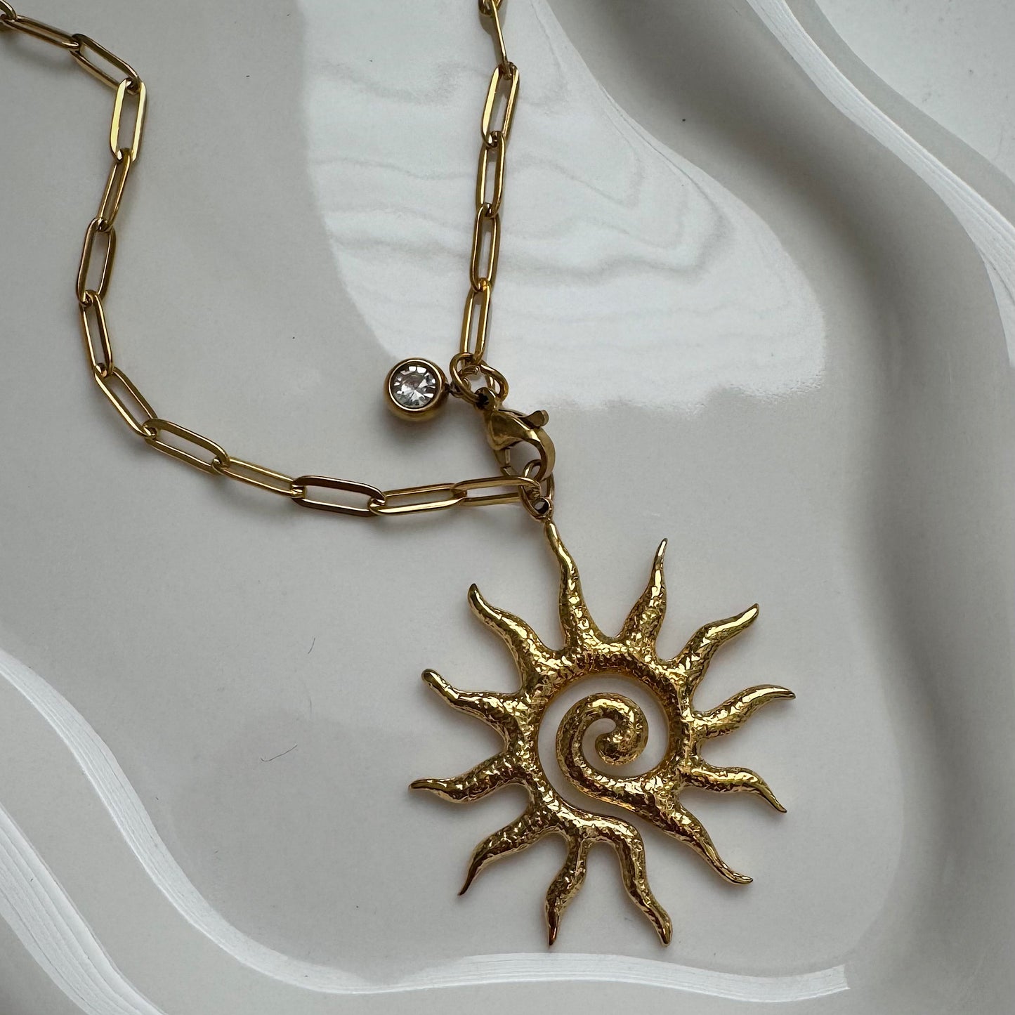 sun necklace