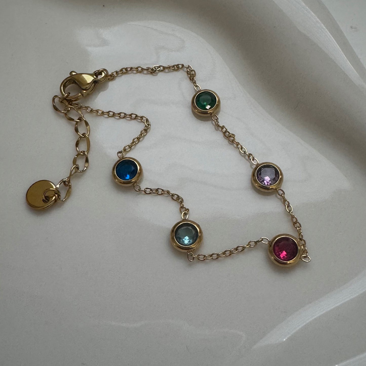 colorful cz bracelet