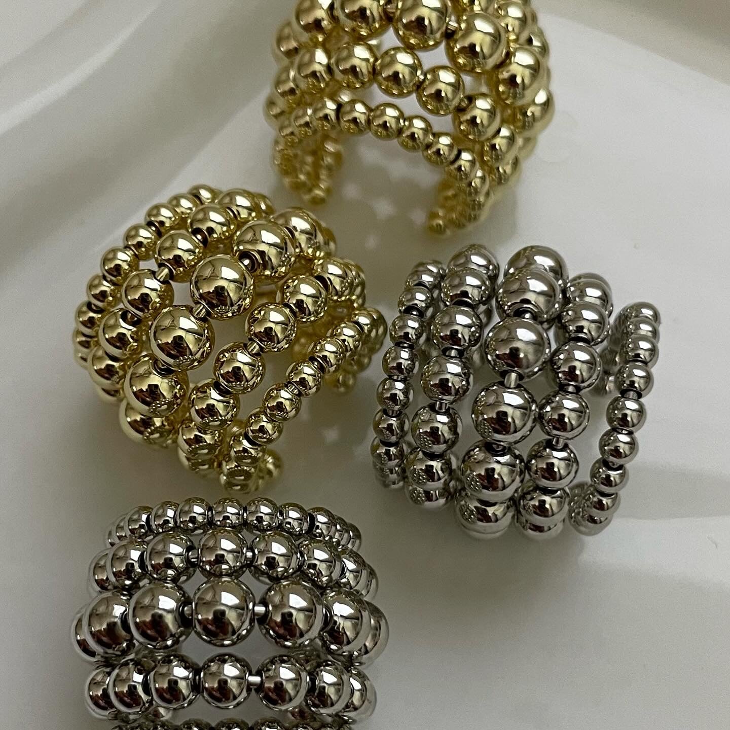 statement beaded earcuffs