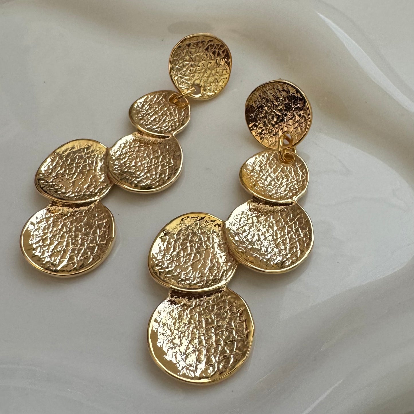 coin statement earrings