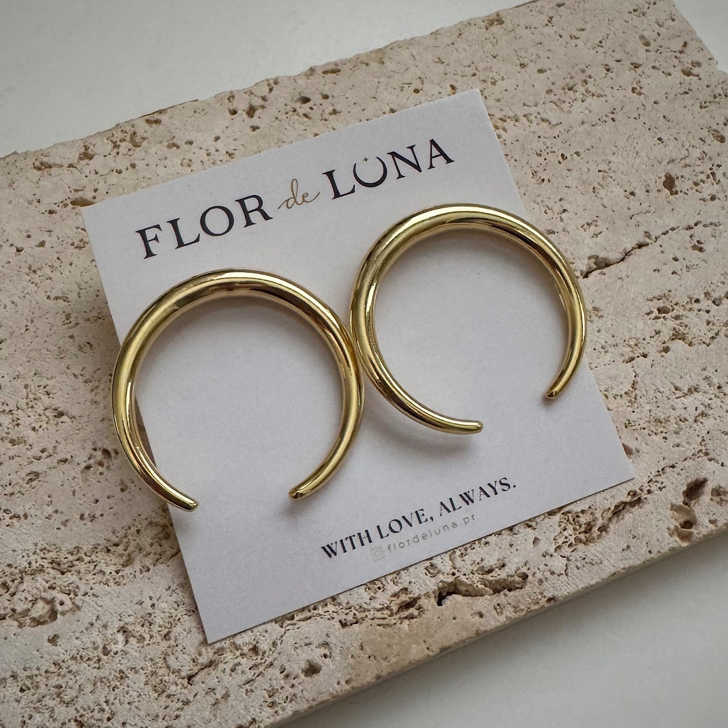 half moon studs