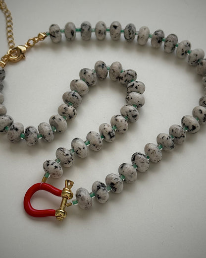 funky dalmatian necklace