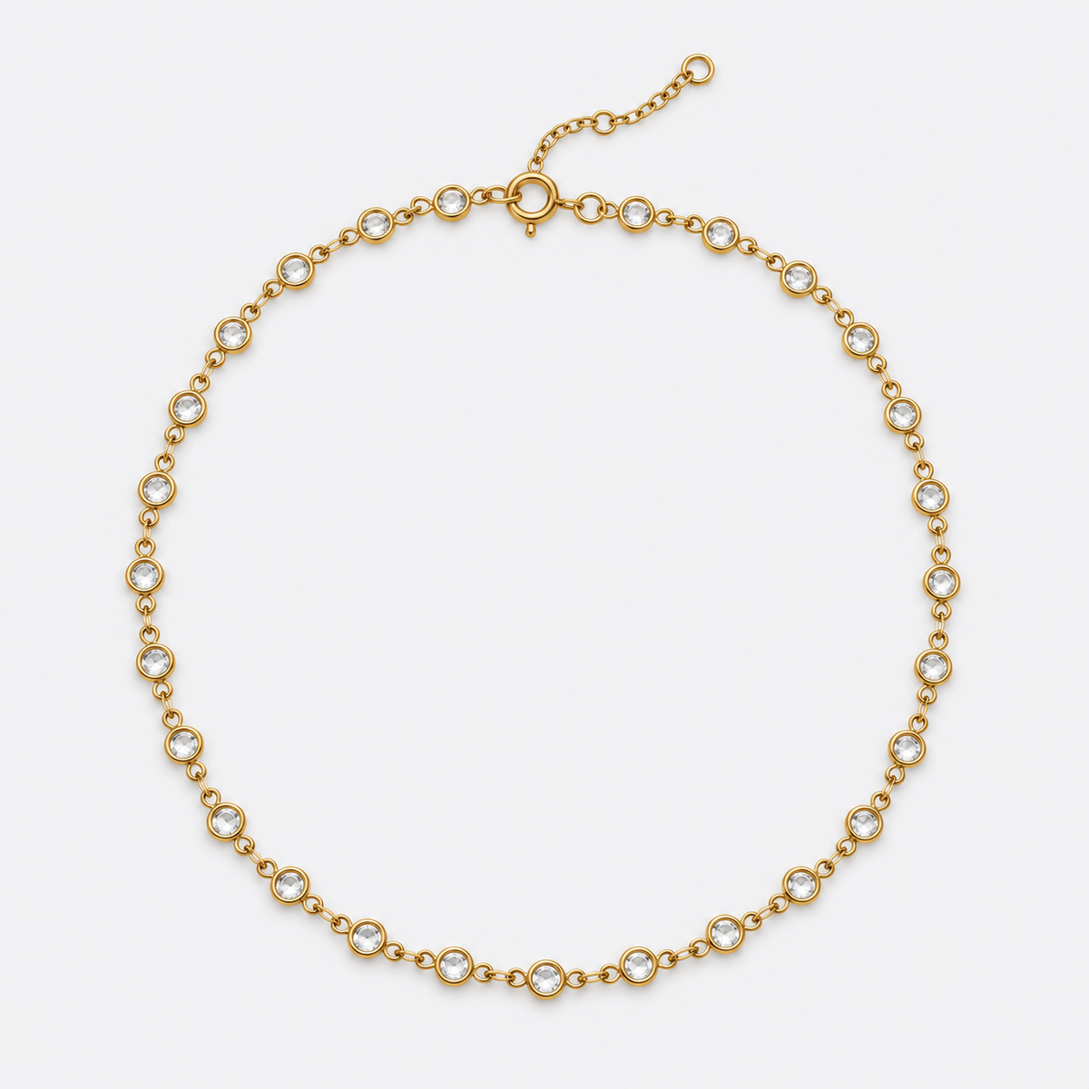crystal chain choker