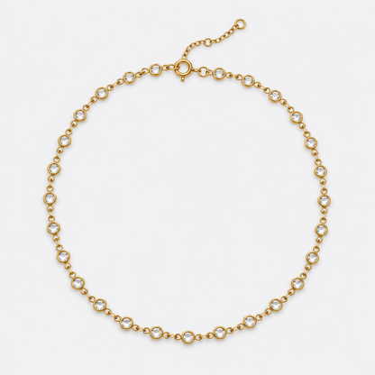 crystal chain choker