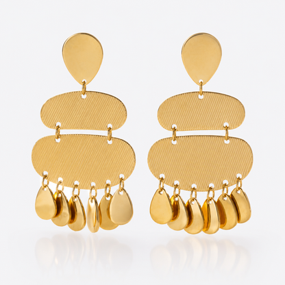 triple statement earrings