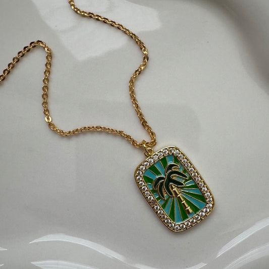 palmita medal necklace