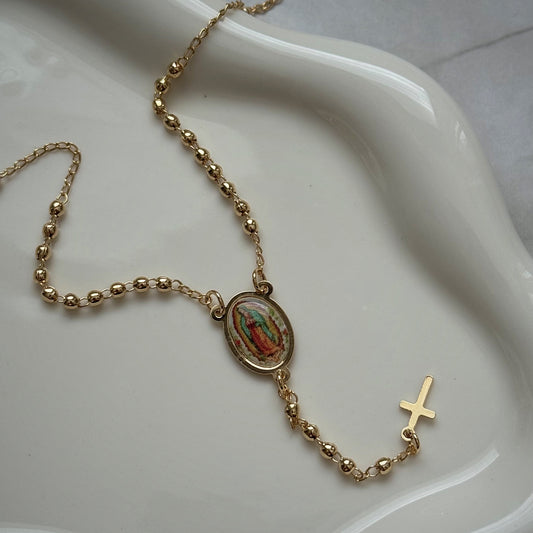 gold beads rosary