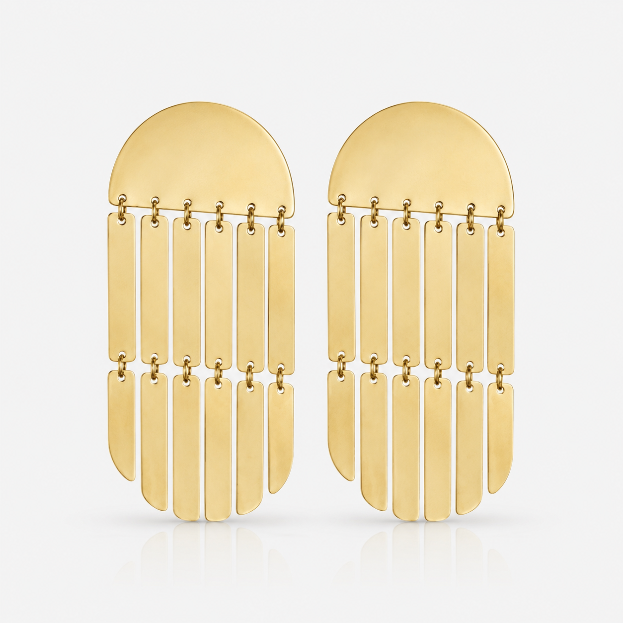 dome statement earrings