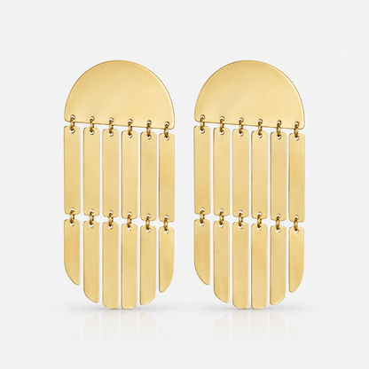 dome statement earrings