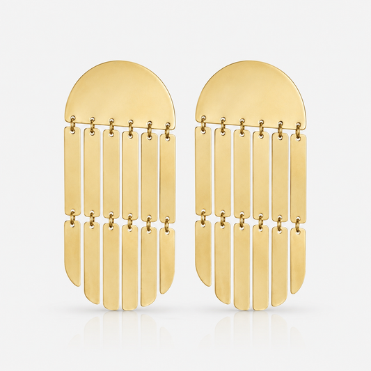 dome statement earrings