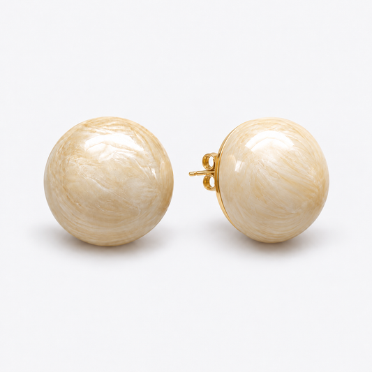 white bubble studs