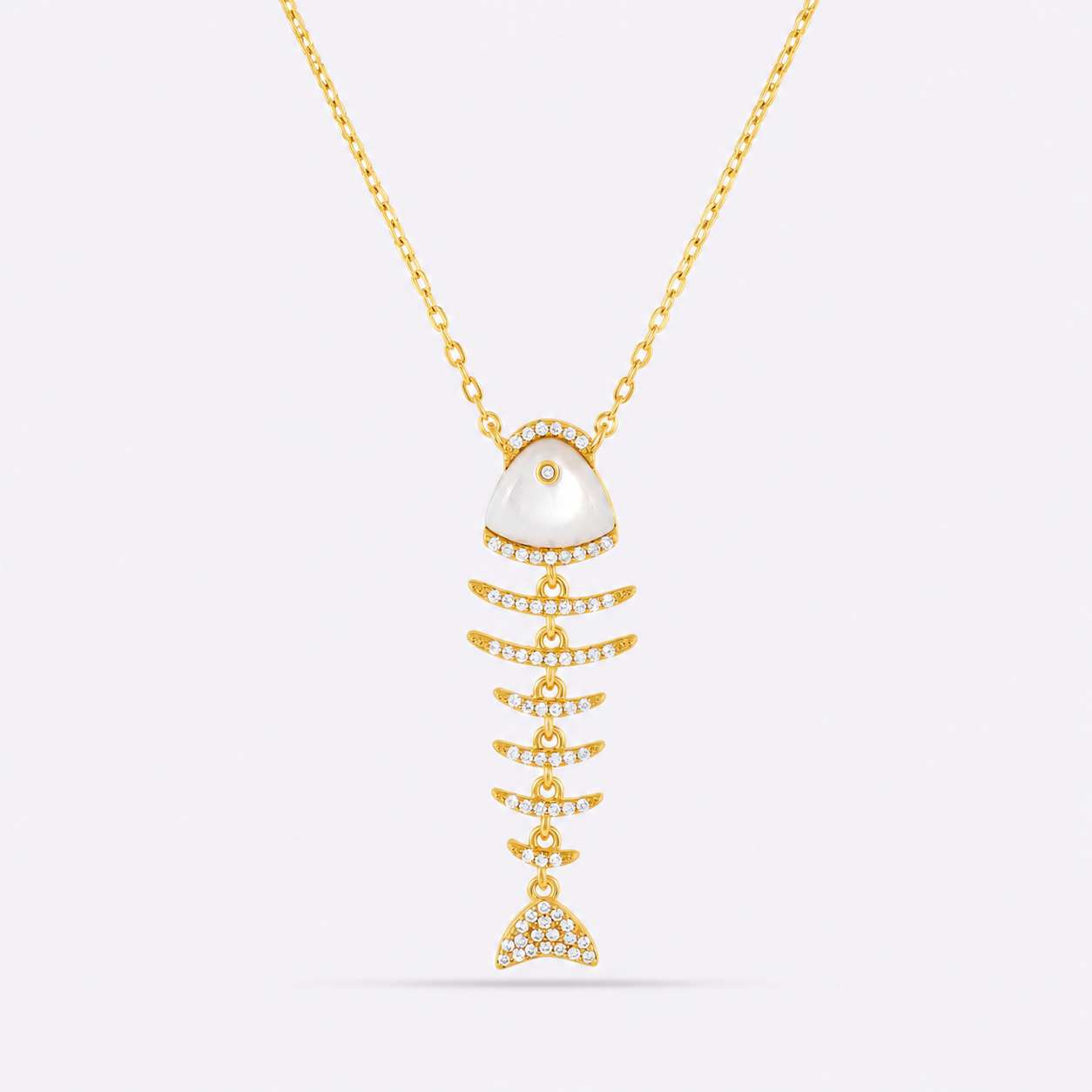pearly fish necklace