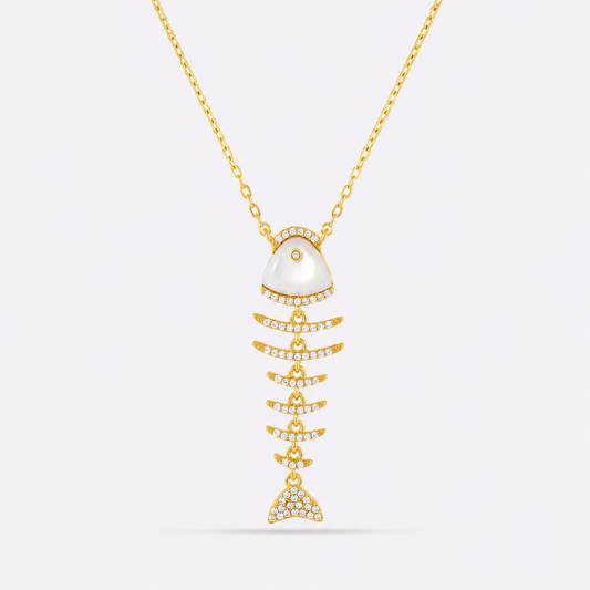 pearly fish necklace
