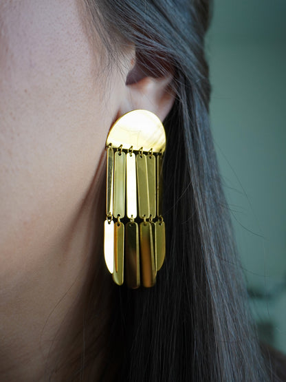 dome statement earrings