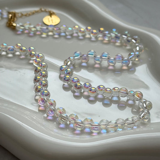 holo bubble necklace