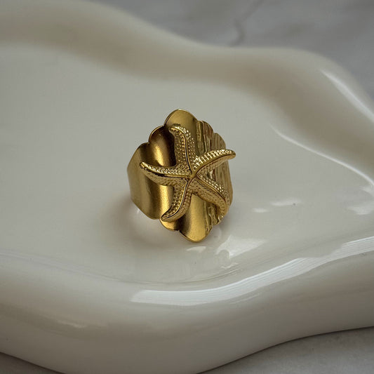 starfish band ring