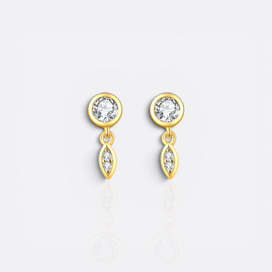 double dangle stud