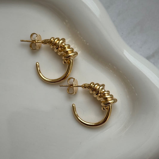 corded mini hoops