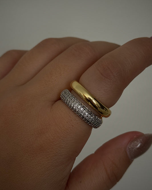 cz two tone ring