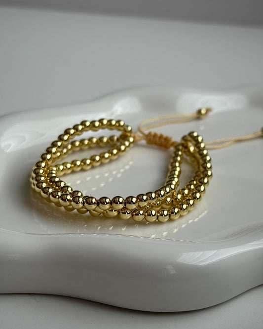 triple breaded bracelet