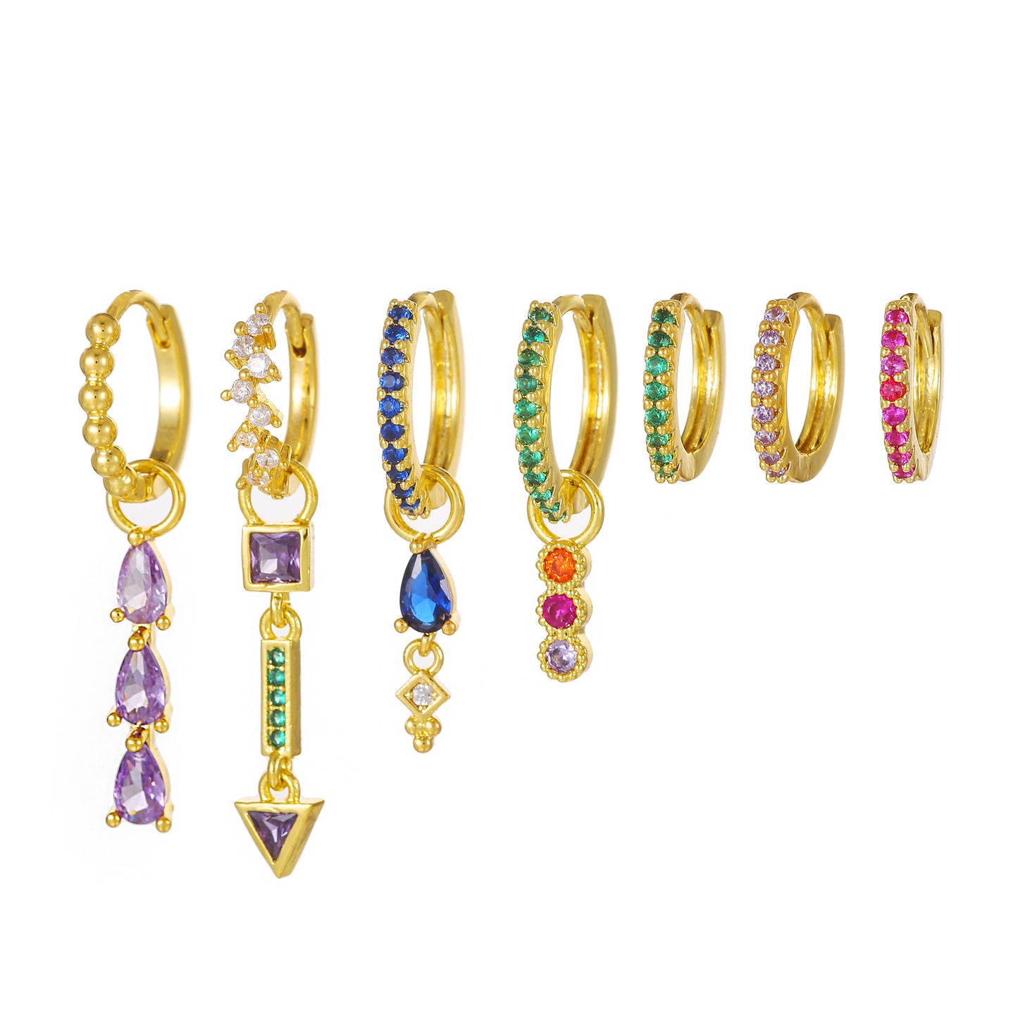 colorful piercing game set