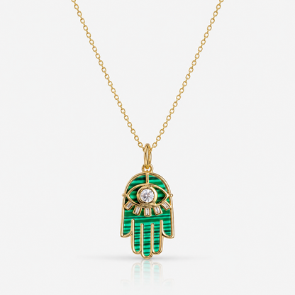 green fatima necklace
