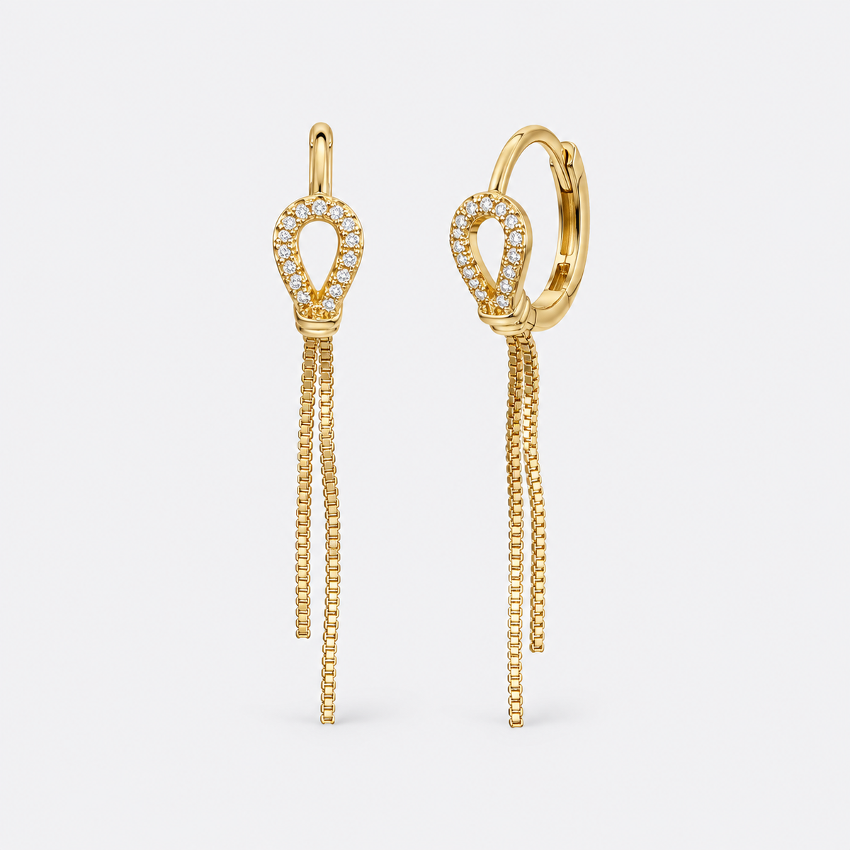 dainty chains hoops