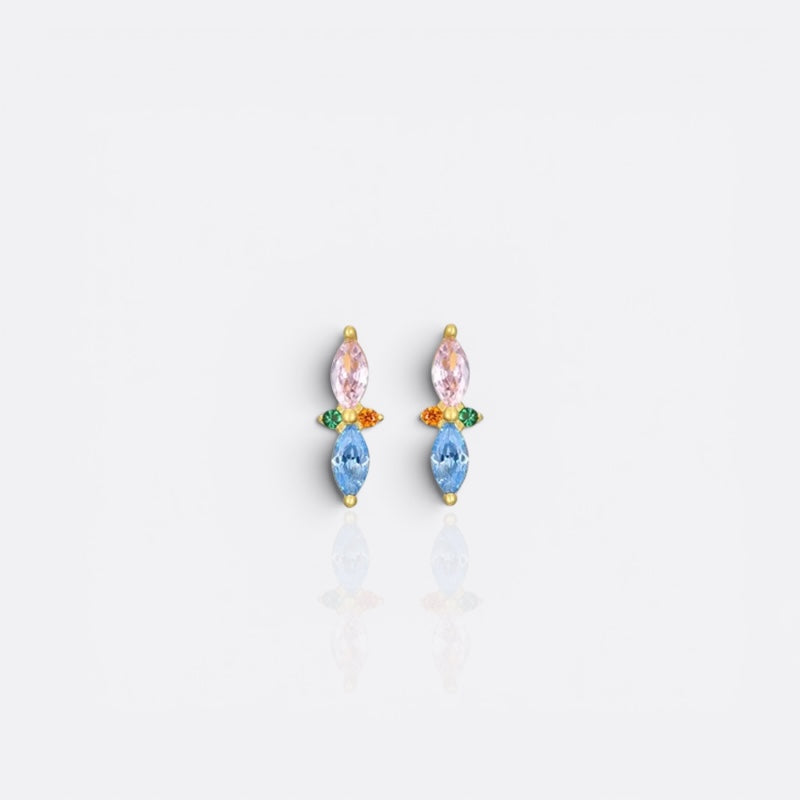 teardrop girly studs