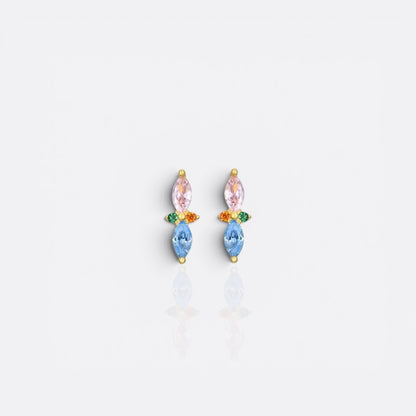 teardrop girly studs