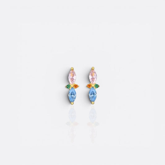 teardrop girly studs