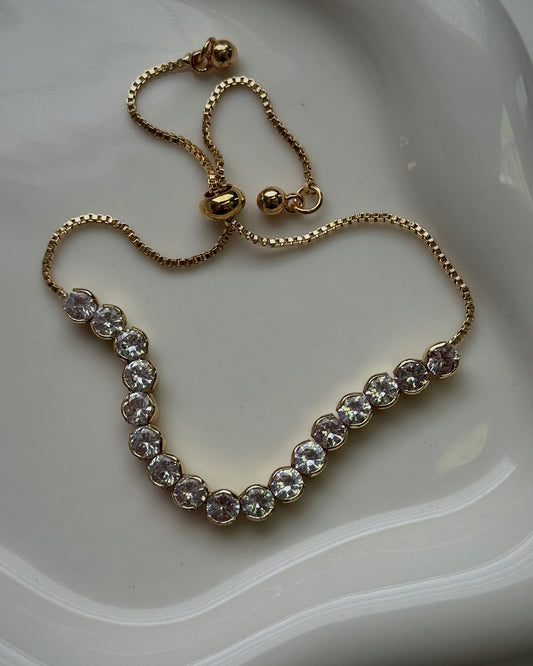 cz adjustable bracelet