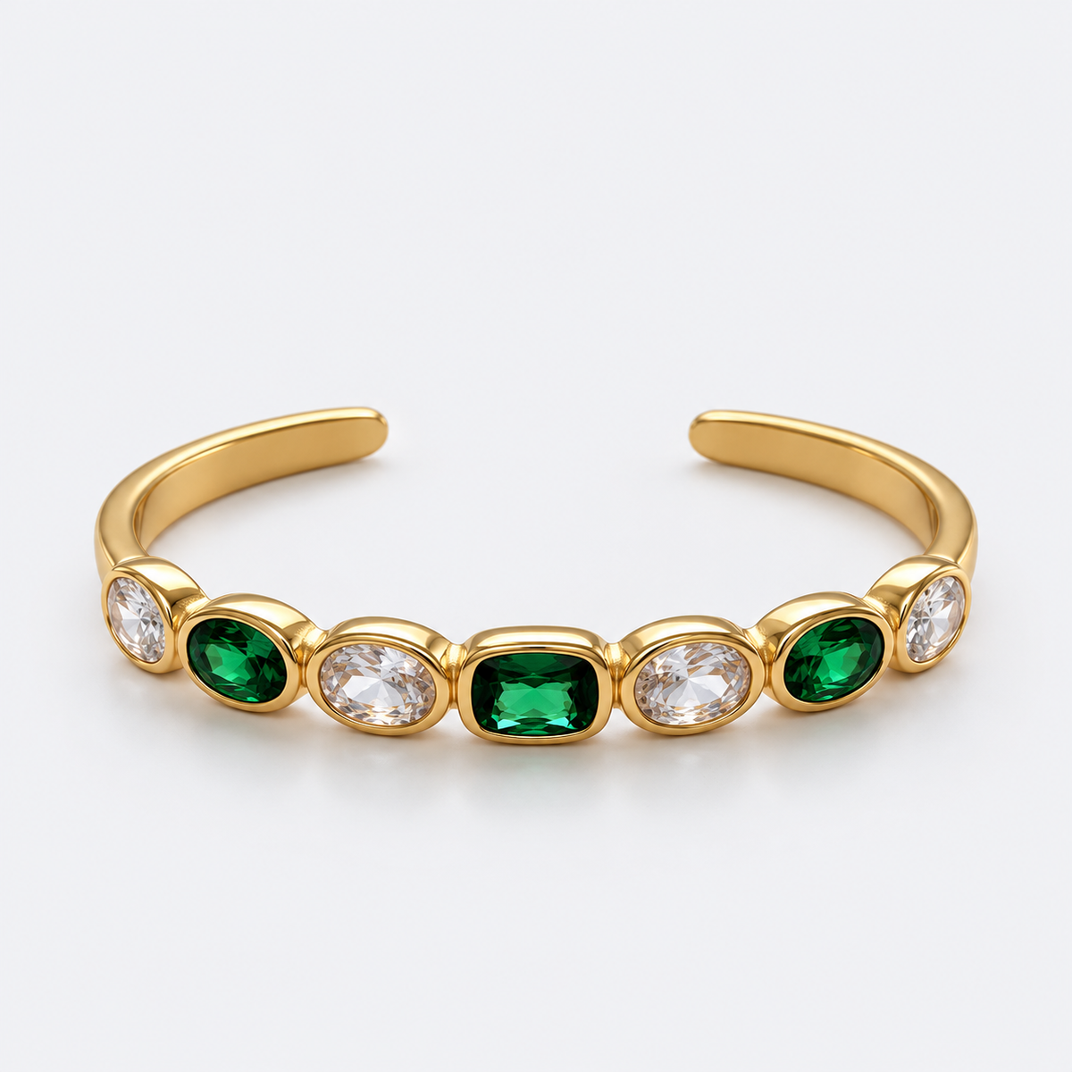green chunky bangle