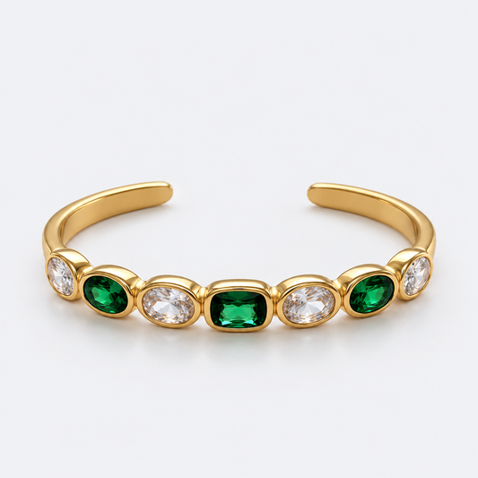 green chunky bangle