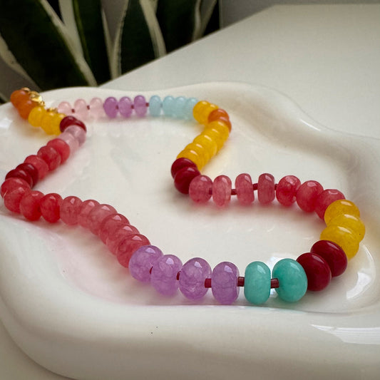colorful beaded necklace