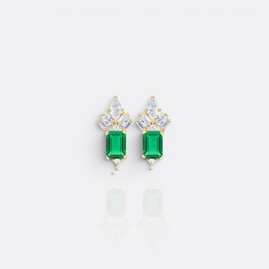 emerald studs