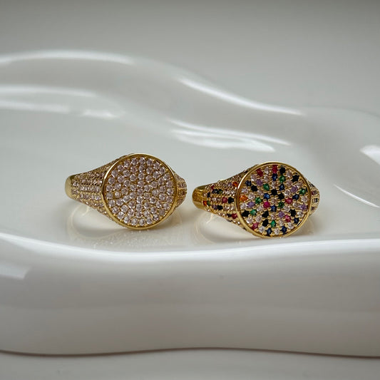 cz pinky ring