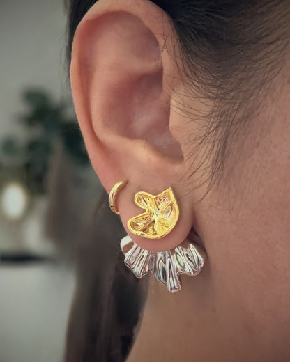 two tone petal studs