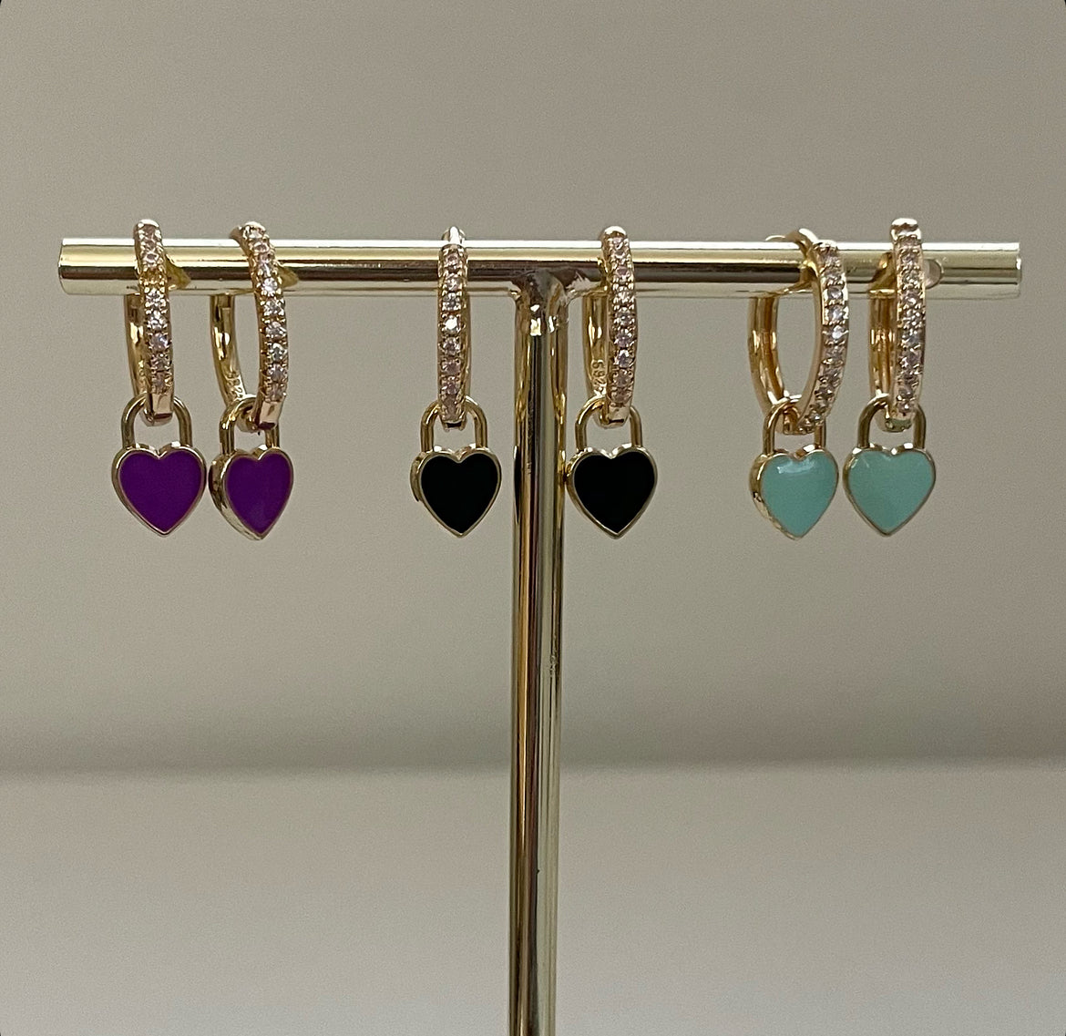 mini heart hoops