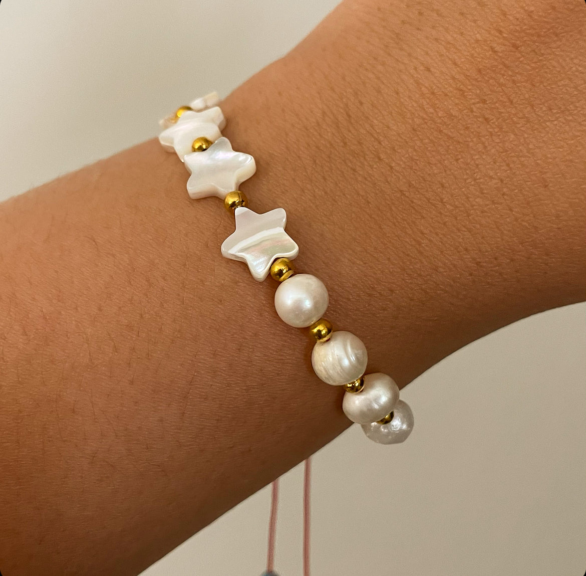 stars and pearls bracelet