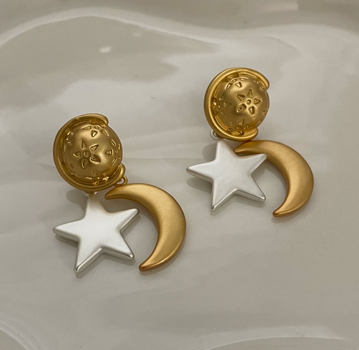 moon & stars studs