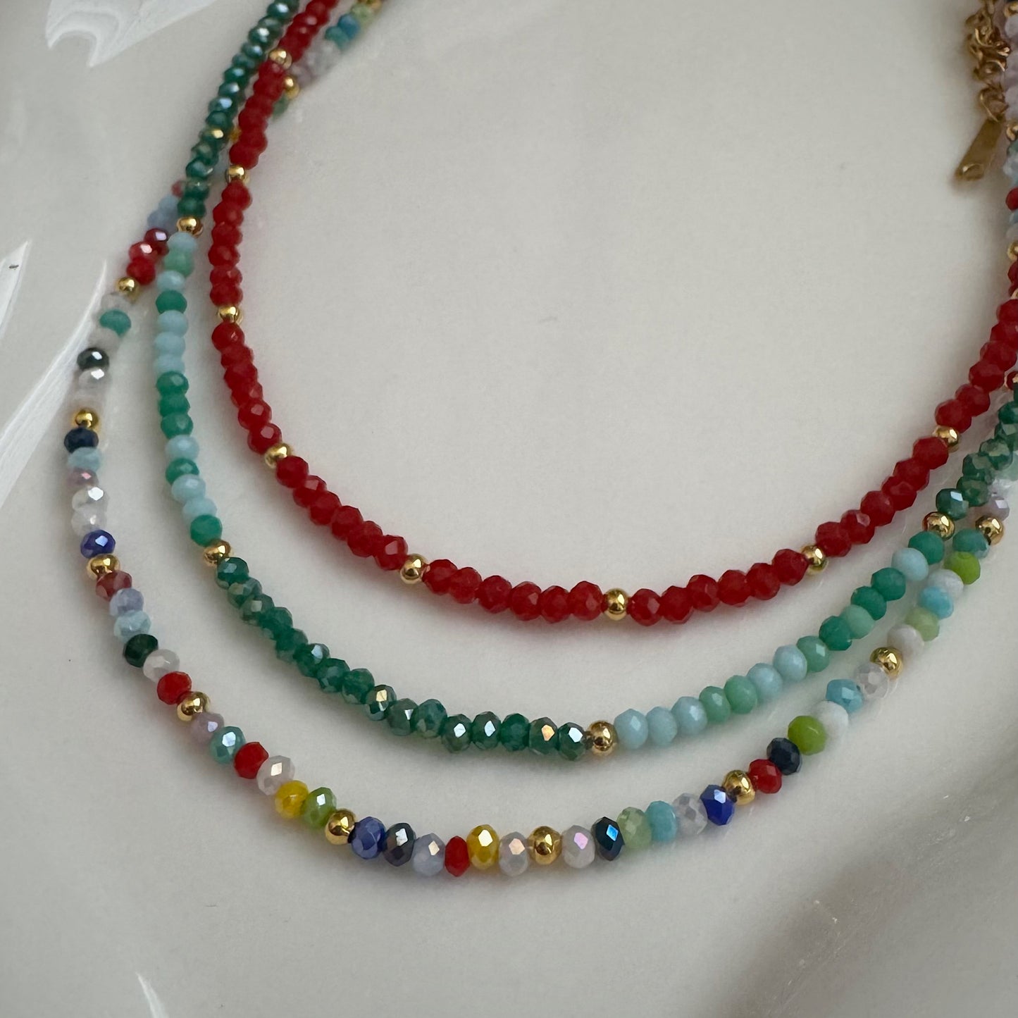 colorful beaded choker