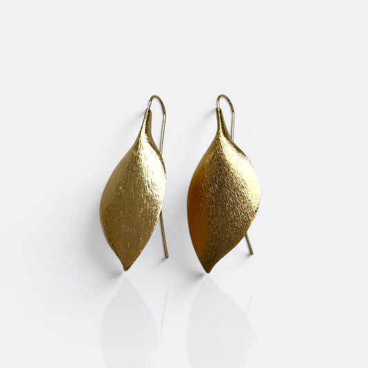 leaf drop earrings