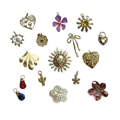 flower/girly charms