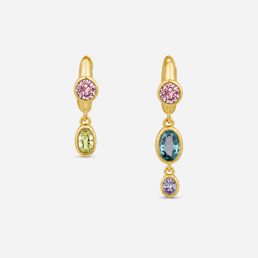 pastel hoops